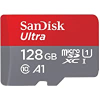 SanDisk Ultra Tarjeta de memoria microSDXC con adaptador SD- hasta 100 MB-s- rendimiento de apps A1- Clase 10- U1- 128…